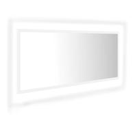 vidaXL LED Bathroom Mirror White 100x8.5x37 cm Acrylic, White