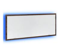 LED Bathroom Mirror Washroom Mirror Wall Mounted Mirror Engineered Wood vidaXL