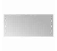 LED Bathroom Mirror Clear Glass 90x40 cm IP65 Waterproof USB Interface incl Hook