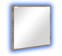 LED Bathroom Mirror with Mirror Lights Engineered Wood Modern Grooming vidaXL