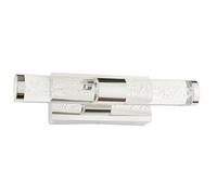 Led Bathroom Twin Wall Light 2X 3W Warm White Ip44 Modern Slim Strip Long Lamp