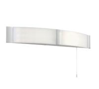 Led Bathroom Wall Light 2X 6W Cool White Ip44 Modern Curved Chrome Mirror Lamp