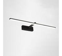LED Bathroom Wall Light Fixture, Bathroom Over Mirror Cabinet Lamp, 6000K Black Make-up Mirror Front Light, Modern Bath Wall Sconce Hardwired Light Fixtures for Indoor