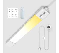 LED Batten Light Under Cabinet Lights with Plug in. Fluorescent Strip Light 3000-6500K Dimming and Color. with Wireless Control Panel and Remote Control.25W for Garage,Closet,Office,Shed (90CM-1PCS)