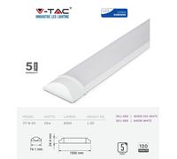 LED Batten Slimline Wall Ceiling Mount Tube Light 1ft 2ft 4ft 5ft 6f White 6400k