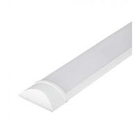 LED Batten Tube Light 6500K Cool White, 2ft 3ft 4ft 5ft 6ft SMD Ceiling Strip Light, Prismatic Diffuser, Energy Saving Indoor Light for Garage Workshop Office Kitchen Utility Room (4ft 1200mm)