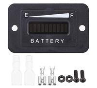 LED Battery Indicator, 12V/24V/36V/48V Led Digital Battery Indicator Meter Gauge with Hour Meter for Cart(BI001-48V) Auto and Motorcycle Parts