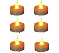 LED Battery operated tealight Mega 6 pcs