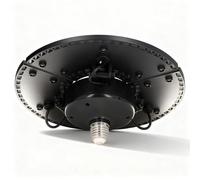 LED Bay Light 60W Foldable 3 Leaf E26 E27 Garage Light, 288 Lamp Beads, 6500K Cool White - Adjustable Panels, Ideal for Workshops and Warehouses