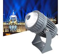 LED Beam Light, Rotation Floor Spotlight, IP65 Waterproof Ground Landscape Lights, Narrow Beam Wall Washer Spotlights, for Parties Hotel Wedding Billboard Building Lighting(Warm White,10W)
