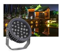 Led Beam Light - Rotation Spotlight, AC111-240V Outdoor Decorative Round Flood Light Lamp, IP65 Waterproof 270° Park Tree Lights, for Garden Lawn Yard Villas Path Landscape Lighting (Color : Warm Whi