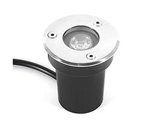 LED Beam Spotlight - Underground Light LED, IP67 Waterproof Outdoor Recessed Lighting Light, Stainless Steel 1W LED Downlight Outdoor Terrace, For Outdoor, Street, Garden, Patio (Color : Red Light,