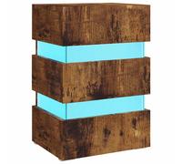 LED Bedside Cabinet Side Table Bed Stand Bed Cabinet Engineered Wood vidaXL