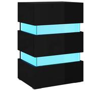 LED Bedside Cabinet Side Table Bed Stand Bed Cabinet Engineered Wood vidaXL