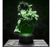 LED Bedside lamp Izuku Midoriya, Gift idea for Teens, Izuku Midoriya Manga Accessory, Animated Series Teenage Boy's Room Decor Desk Gift idea for Christmas Teen