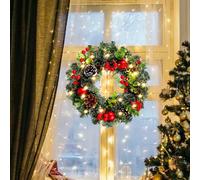 LED berry vine wreath 20 cm battery-operated