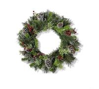 LED Berry Wreath 40cm Expandable Christmas Decor with Energy-Efficient | Plastic construction for durability Realistic berries and foliage Indoor and outdoor use Adjustable up to 40cm