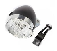 LED Bicycle Front Light, Retro Vintage 3 LED Headlight, Safety Night Mountain Bike Lamp Classic Design for Cycling(Black)