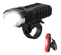 LED Bicycle Lights Front and Rear 1200mAh for battery LED Bicycle | 200 lumens max brightness, wide beam range, 8 LEDs front light, dispels darkness effectively