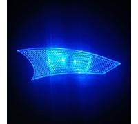 LED Bicycle Spoke Light Rechargeable Through USB with 20 Hour Battery Life and Automatic Darkness Activation (Blue)