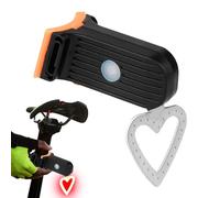 LED Bike Tail Light, Bicycle Brake Light,Creative Heart Shape Bike Rear Light 3 Light Mode Options | Long Battery Life Rear Lights, Lights