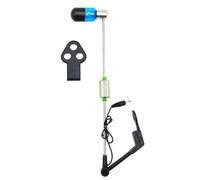 LED Bite Alarm for Carp Fishing with Illuminated Indicator, Stainless Steel Wire, Multi-Hole Socket Compatibility, Lightweight 100g Design, Compatible with Various Fishing Brackets (Color Varies)