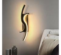 Led Black Indoor Wall Light 12W 1350Lm Modern Wall Lamp Acrylic