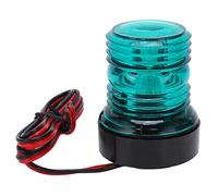 LED Boat Navigation Light IP66 Waterproof Omnidirectional 360° Navigation Lamp Green Light for Marine Yachts 12V-24V