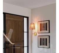 LED Boho Wall Light Indoor Battery Operated Wall Lamp with Remote Control Dimming Wall Sconce Rechargeable Wall Lighting Rattan for Bedroom Living Room Hallway