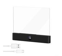 LED Book Light, Smart Rechargeable Reading Lamp 3 Colours Eye Protection Light for Night Reading and Studying in Bed or Travel(Black)
