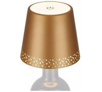 LED Bottle Lamp Top Cordless Rechargeable Battery Table Light IP44 Metal Shade [EEK: A]