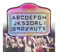 LED Bottle Presenter with Changeable Letters, Handheld Luminous Sign for Nightclub VIP Service, Wine Bottle Service Light