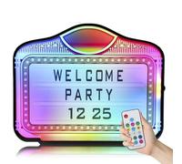 LED Bottle Service Sign, Acrylic VIP Club Light, Handheld with Interchangeable Letters Numbers for Bar Party Events