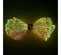 LED Bow Hair Clips 7 Colors Light up Hair Accessories Rhinestone Rave Clips Cute Headpiece Glow Hair Barrettes for Women