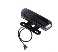 LED Brake Light for E-Bike with Sealed Construction, Directional Brightness, and Adaptive Flash Sequences for Traffic Awareness (Black)