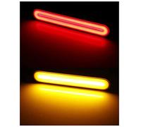 LED Brake Tail Light for Harley Davidson, Turn Signal LED Strip Lights Bar Rear Fender/Bagger Vertical Mount Brake, Turn Signal, Parking Light, Stop Light Universal Most Motorcycle Red/Amber