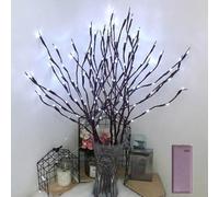 LED Branch Light, 27.6 Inch Lighted Vase Filler Willow Tree, Romantic Bedside Lighted Artificial Little Twig Decoration for Home Christmas Party Home Decor