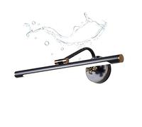 LED Brass Bathroom Mirror Light Retro Vintage Antique Bathroom Wall Lights Vanity Mirror Light Make-Up Light for Mirrors Dressing Table Bedroom 4000K Brass L45CM/9W (Black L58CM/12 Interesting