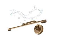 LED Brass Bathroom Mirror Light Retro Vintage Antique Bathroom Wall Lights Vanity Mirror Light Make-Up Light for Mirrors Dressing Table Bedroom 4000K Brass L45CM/9W (Black L75CM/16 Interesting