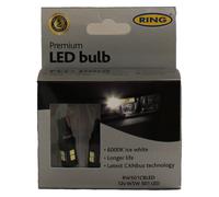 LED Bulb 12V W5W 6000K-LED - Long Life - Twin Pack - Off Road - RING RW501CBLED