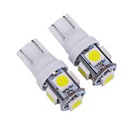 LED bulb 4x LED Signal Bulb Car Interior Reading Light T10 W5W 12V Auto Turn Door Side Trunk License Plate Lamps White Red 5W5 Yellow (Color : Blanco)