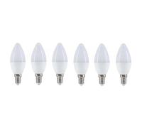 LED Bulb 5w E14 C37 Equivalent 40w Energy Saving Lighting Bulbs 470 Lm Not Dimmable Candle Shaped for Bedroom Living Room Home Office Lighting(E14 5W Cool White 6000K,6cps)