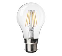 LED Bulb- 6W GLS A60 LED Filament Lamp B22 2700K (pack of 10 units) ENER-J White 25cm diameter x 19cm high