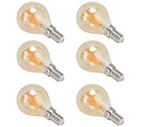 LED Bulb, Dimmable Gold High Light Transmittance E14 Vintage Light Bulb G45 for Living Room for Home for Hotel for Bar for Restaurant for Cafe