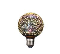 LED Bulb E27 6W 85-265V, Festive Atmosphere Bar 3D Decoration Bulb, Vintage Edison Light Bulb Star Fireworks Lamp (C)