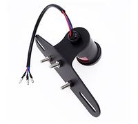 LED bulb Motorcycle Retro Mesh Grill LED Rear Brake Light Tail Stop Signal License Plate Lamps With Bracket