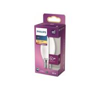 LED Bulb - PHILIPS - Non-dimmable - E14 - 60W - Warm White