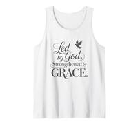 Led by God Strengthened by Grace Tank Top