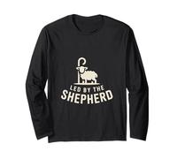 Led by The Shepherd Christian Faith Identity Message Long Sleeve T-Shirt