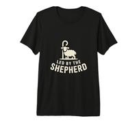 Led by The Shepherd Christian Faith Identity Message Premium T-Shirt